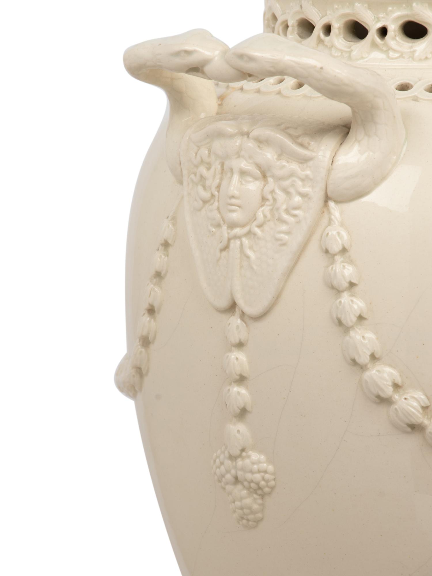 A Large Wedgwood Queensware Urn