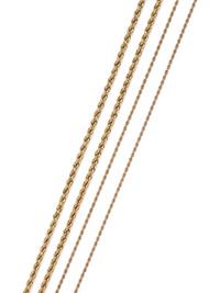 COLLECTION OF YELLOW GOLD NECKLACES