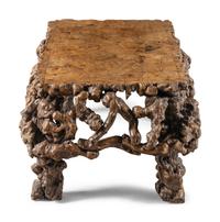 A Chinese Rootwood Low Table 天然木根雕矮桌