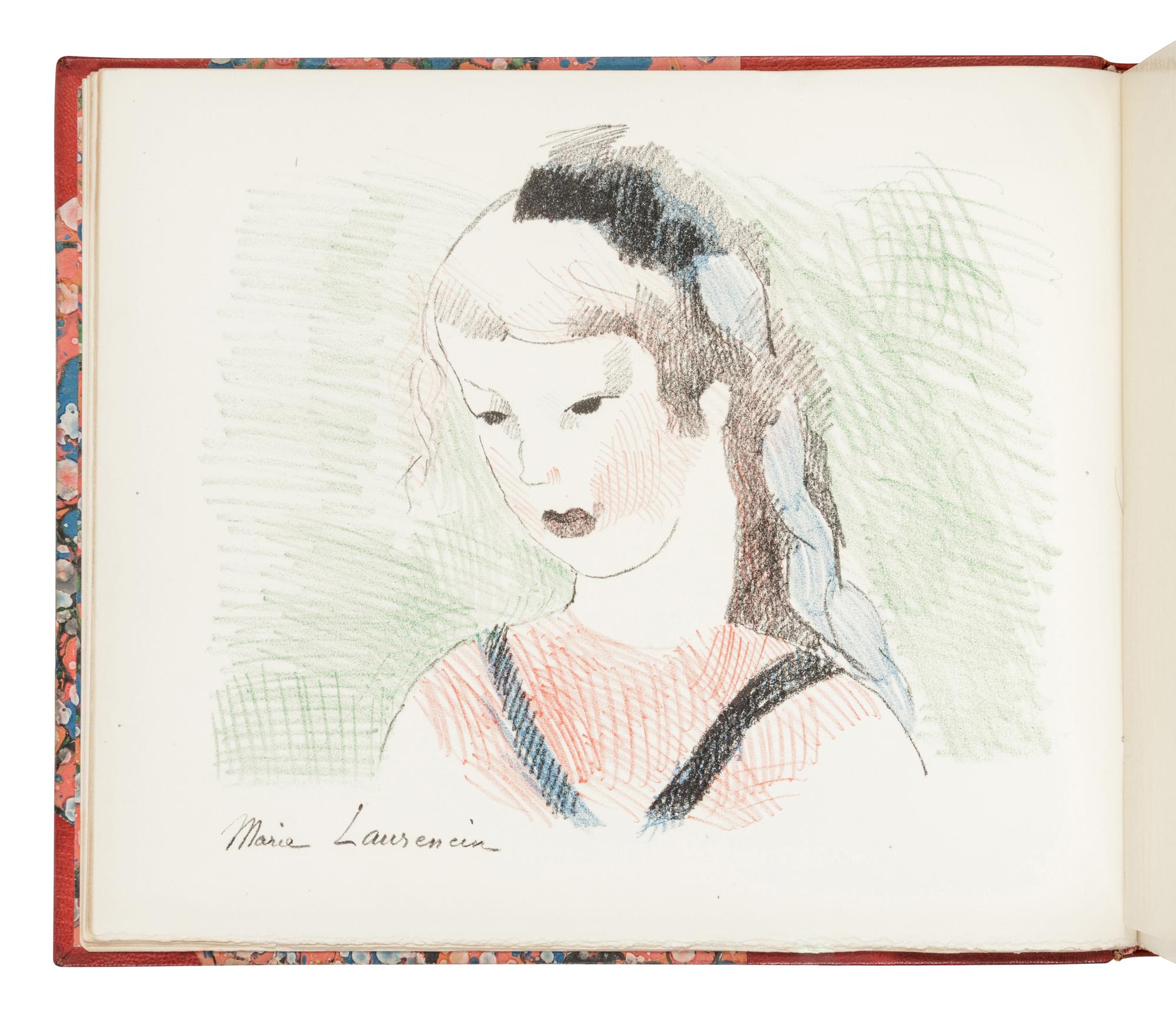 LAURENCIN, Marie (1883-1956). DODGSON, Charles Lutwidge (1832-1898). Alice in Wonderland . Paris: The Black Sun Press, 1930.