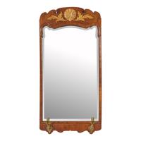 A George II Mahogany and Parcel-Gilt Looking Glass