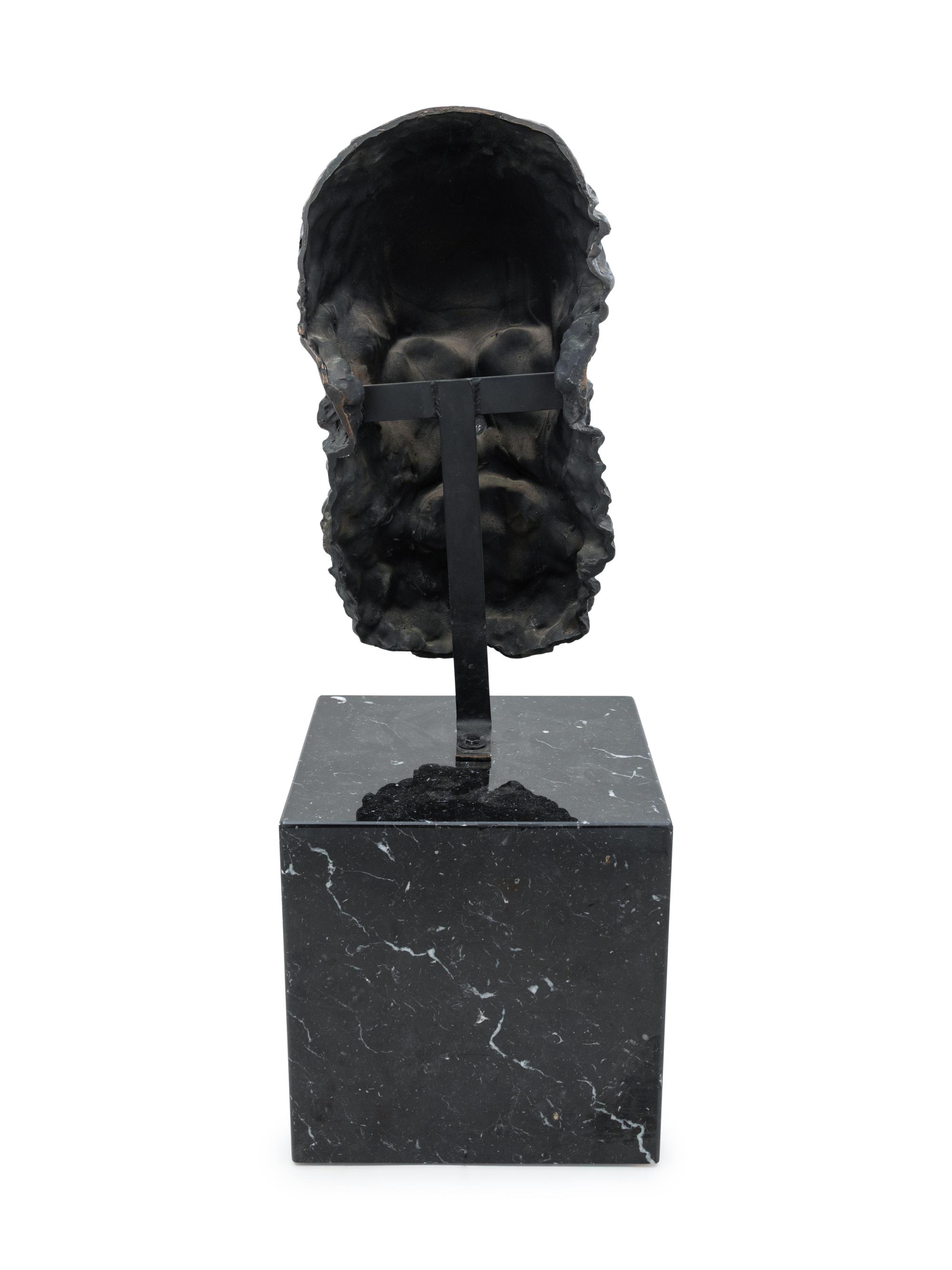 A Bronze Bust of a Scholar