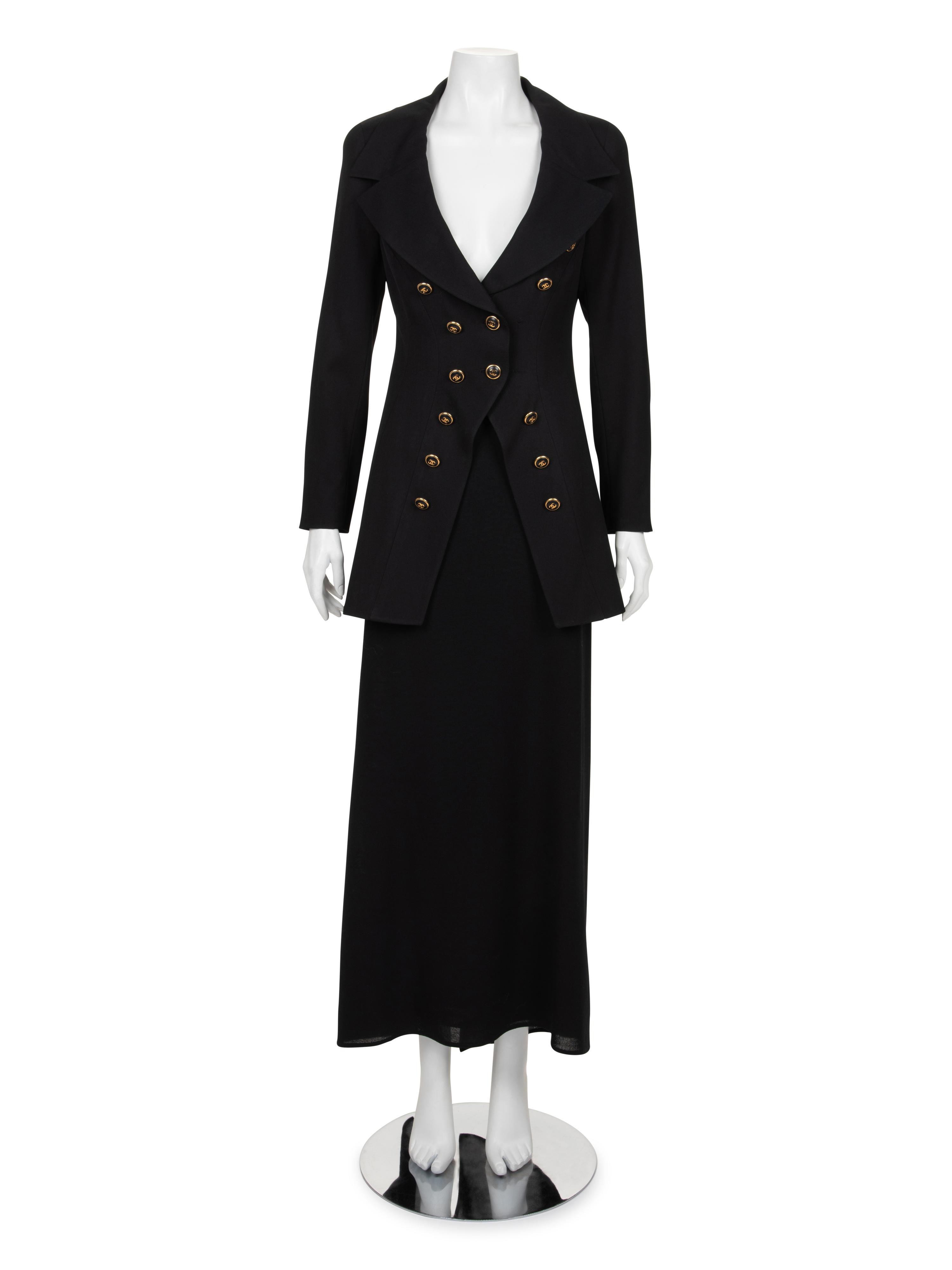 Chanel Two-Piece Wool Skirt Ensemble, Spring 1993-Fall 1998