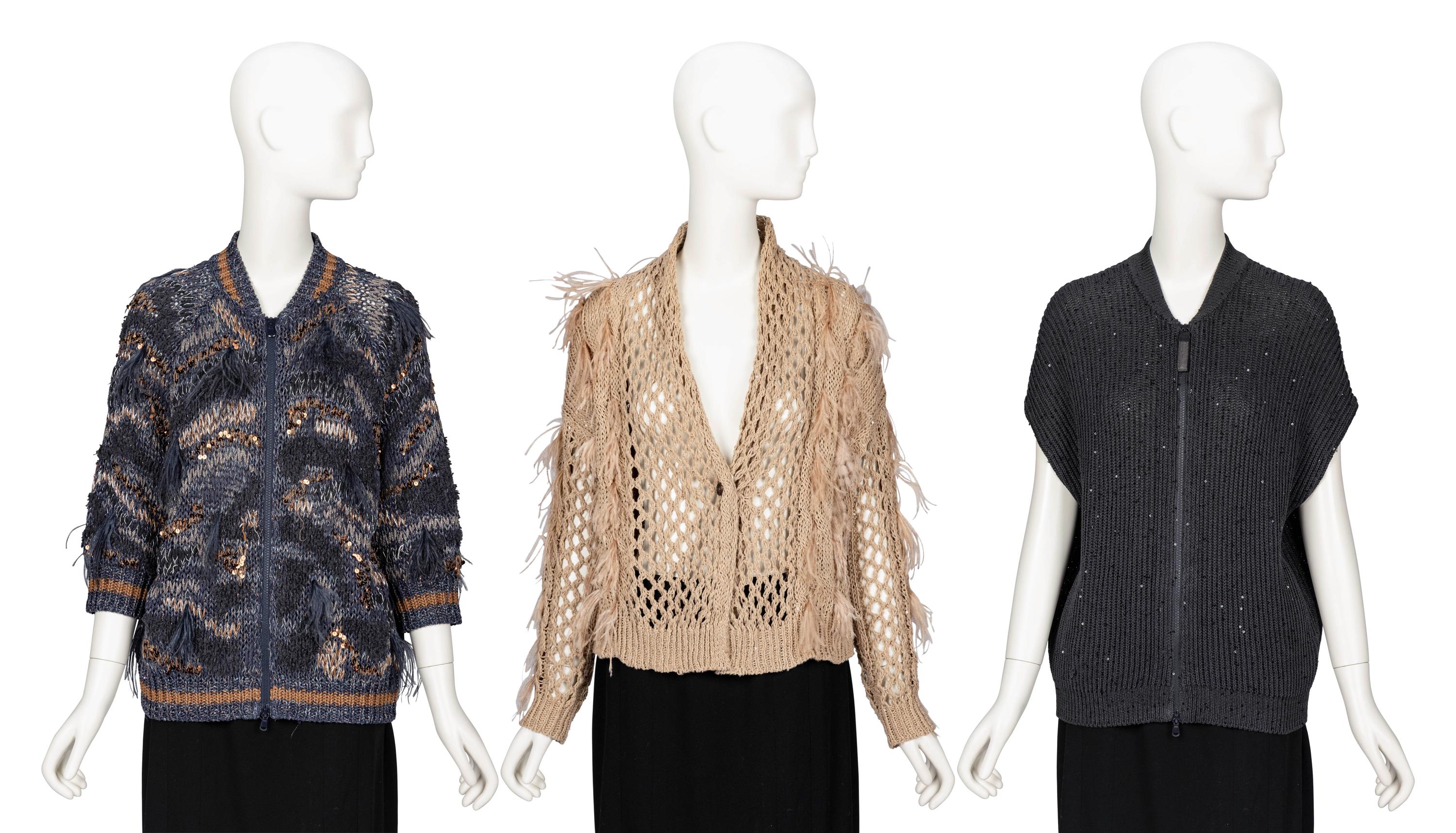 Brunello Cucinelli, Three Knit Tops