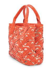 Nancy Gonzalez Cut and Woven Alligator and Canvas Bag, c. 2018
