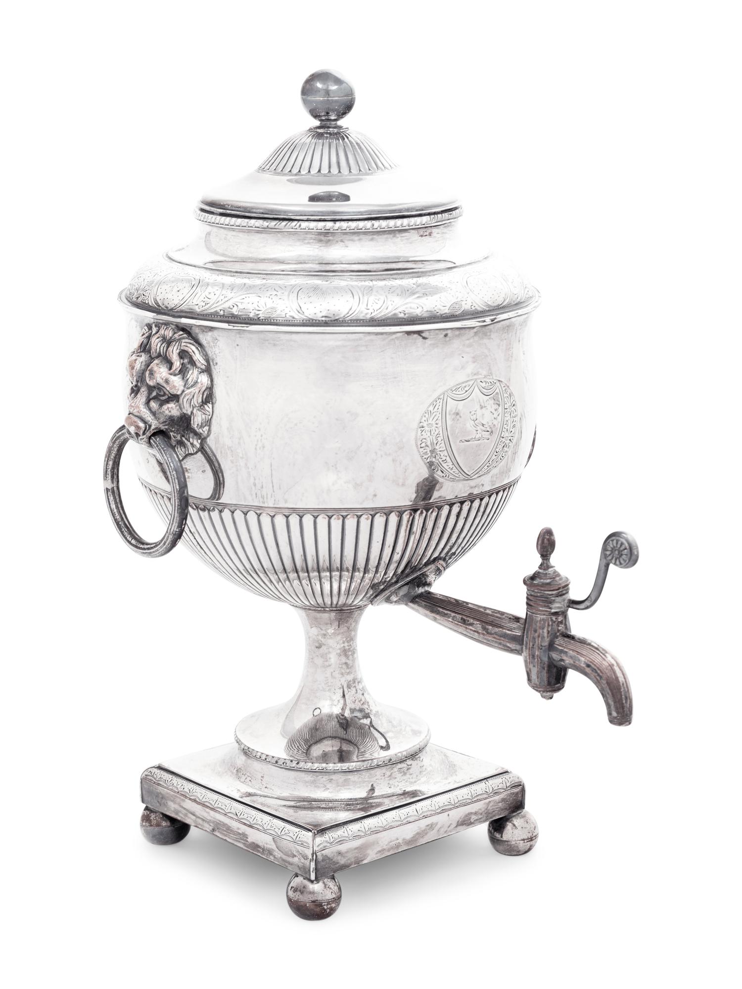 An English Silver-Plate Coffee Urn