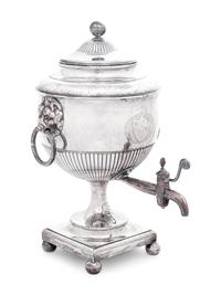 An English Silver-Plate Coffee Urn