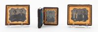 Three Cased Daguerreotypes Width of widest 3 7/8 inches. — 19TH CENTURY
