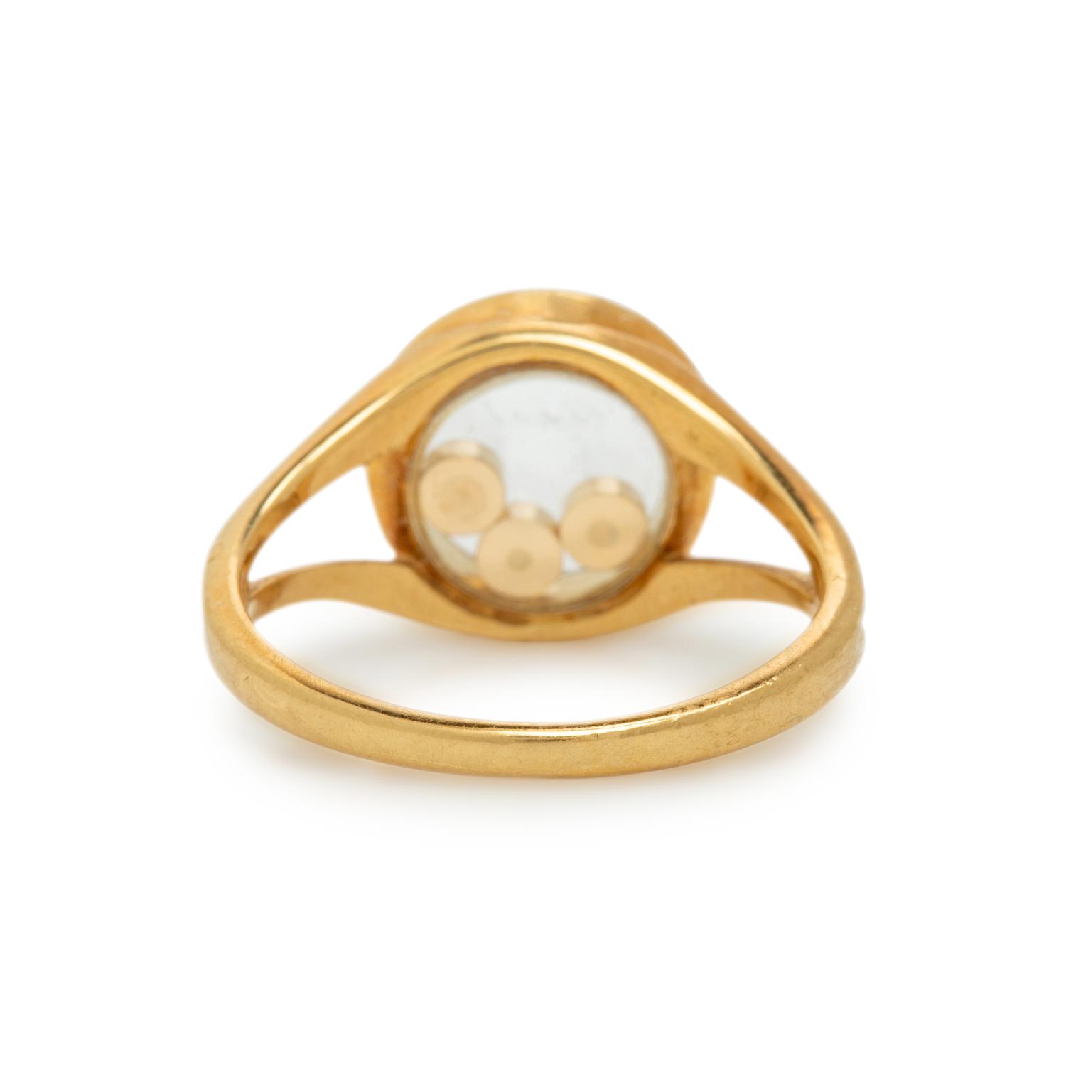 Chopard, Yellow Gold and Diamond 'Happy Diamonds Icons' Ring