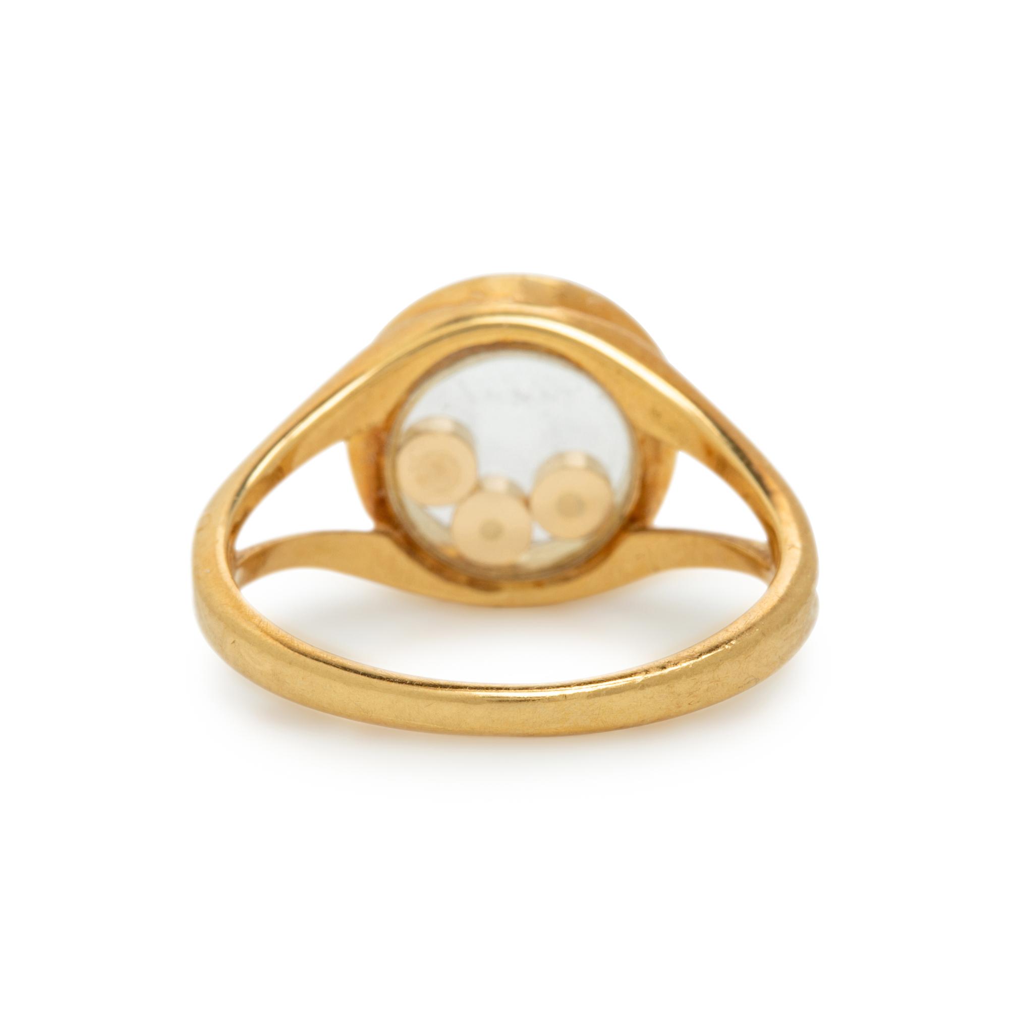 Chopard, Yellow Gold and Diamond 'Happy Diamonds Icons' Ring