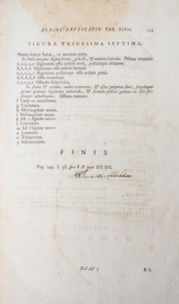 (ANATOMY) EUSTACHI, BARTOLOMEO and BERNHARD ALBINUS. Bernardi Siegfried Albini...Leiden, 1761. Second edition.
