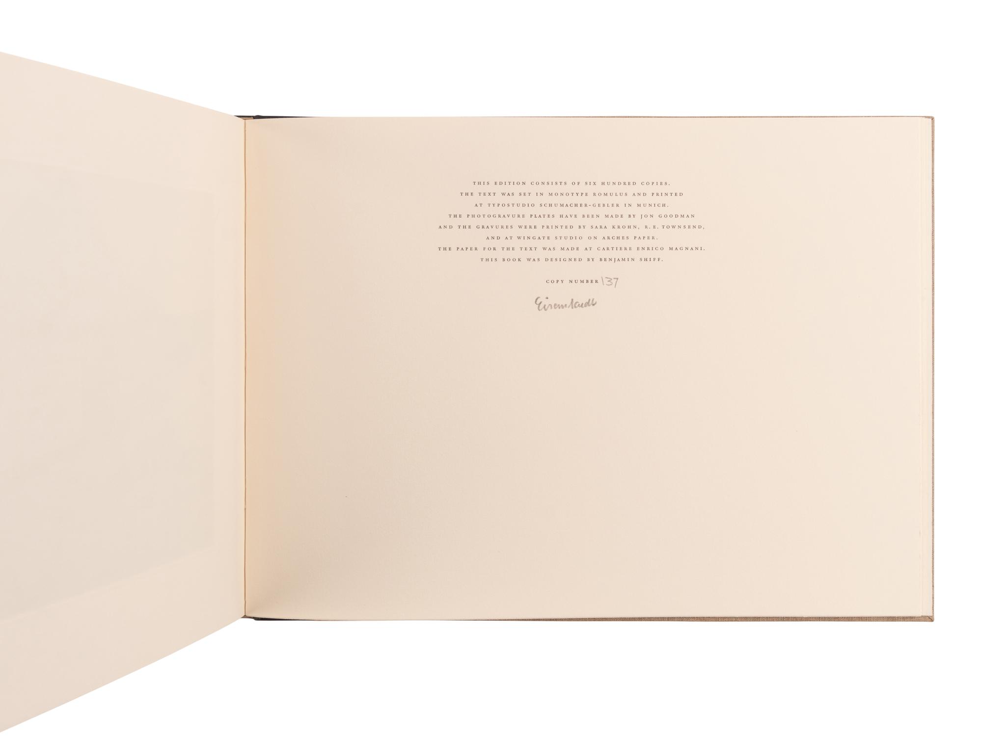 [LIMITED EDITIONS CLUB]. EISENSTAEDT, Alfred (1898-1995), photographer. -- HEMINGWAY, Ernest (1899-1961). The Old Man and the Sea . New York: The Limited Editions Club, [1990].