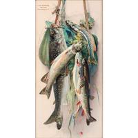 An Embossed Lithograph Seafood Advertisement