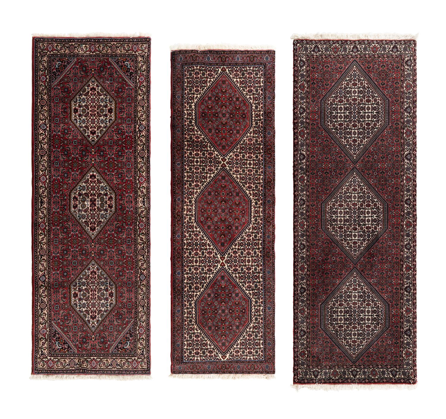 Three Bidjar Wool Runners