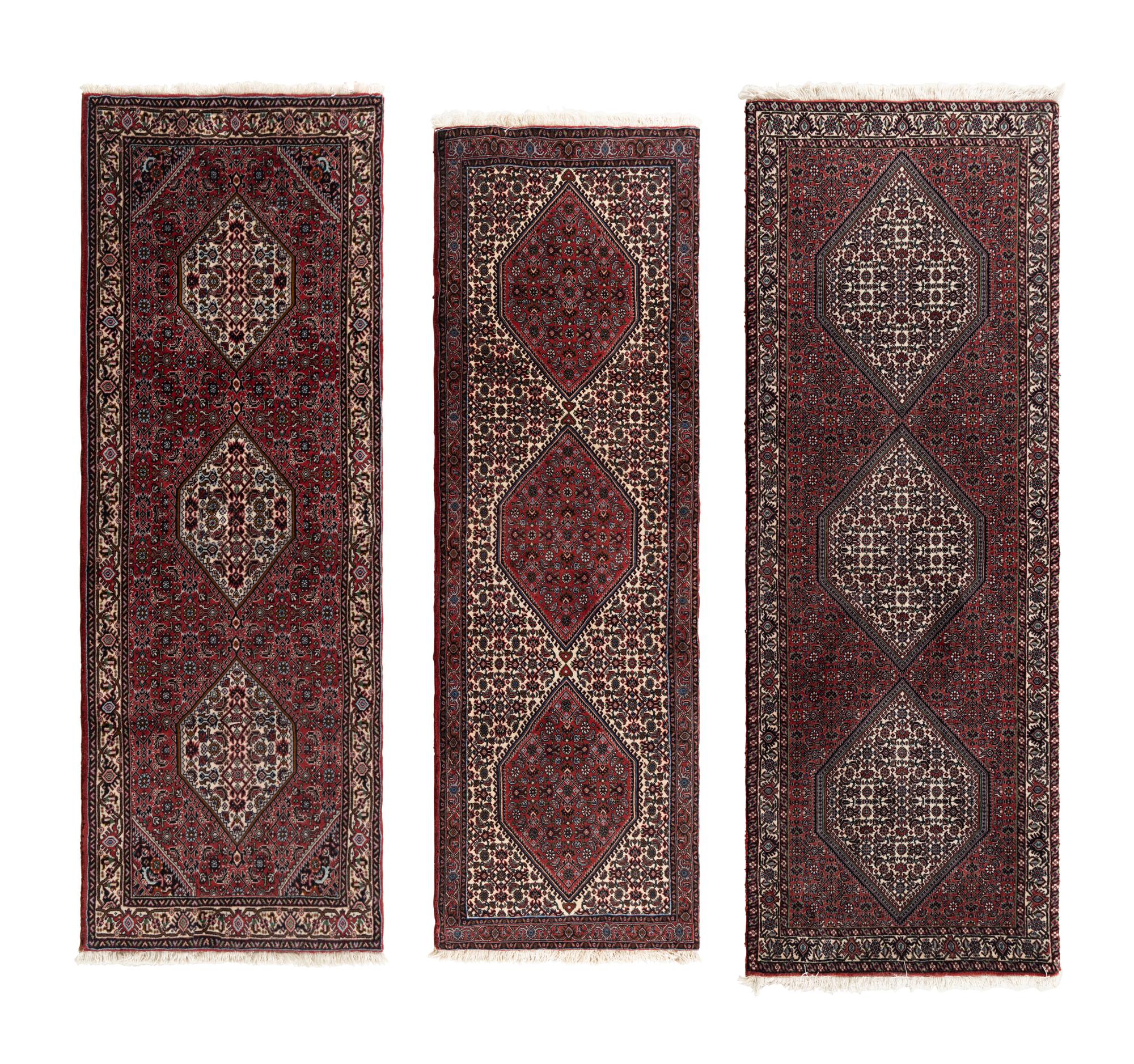 Three Bidjar Wool Runners