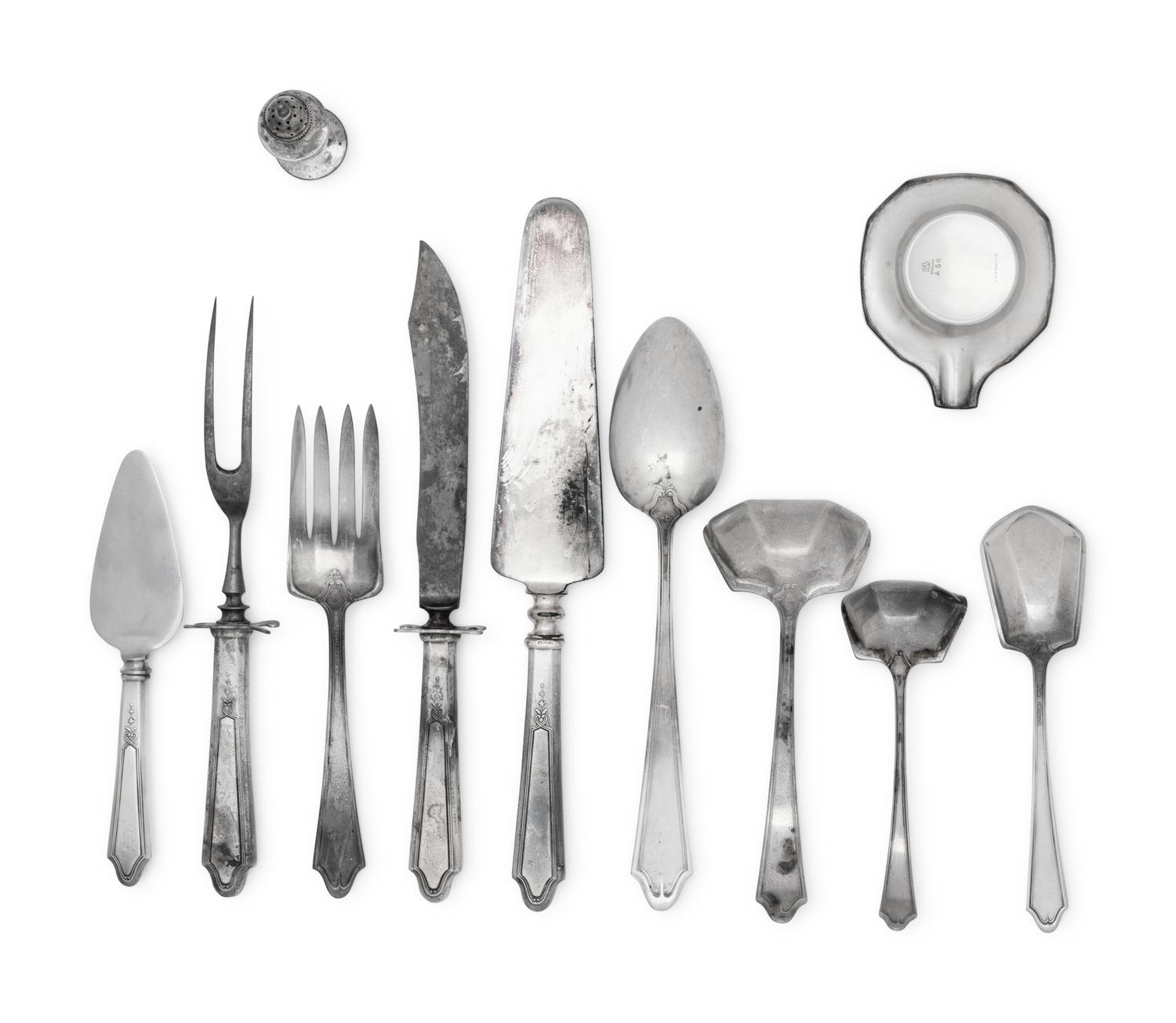 An American Silver Flatware Service