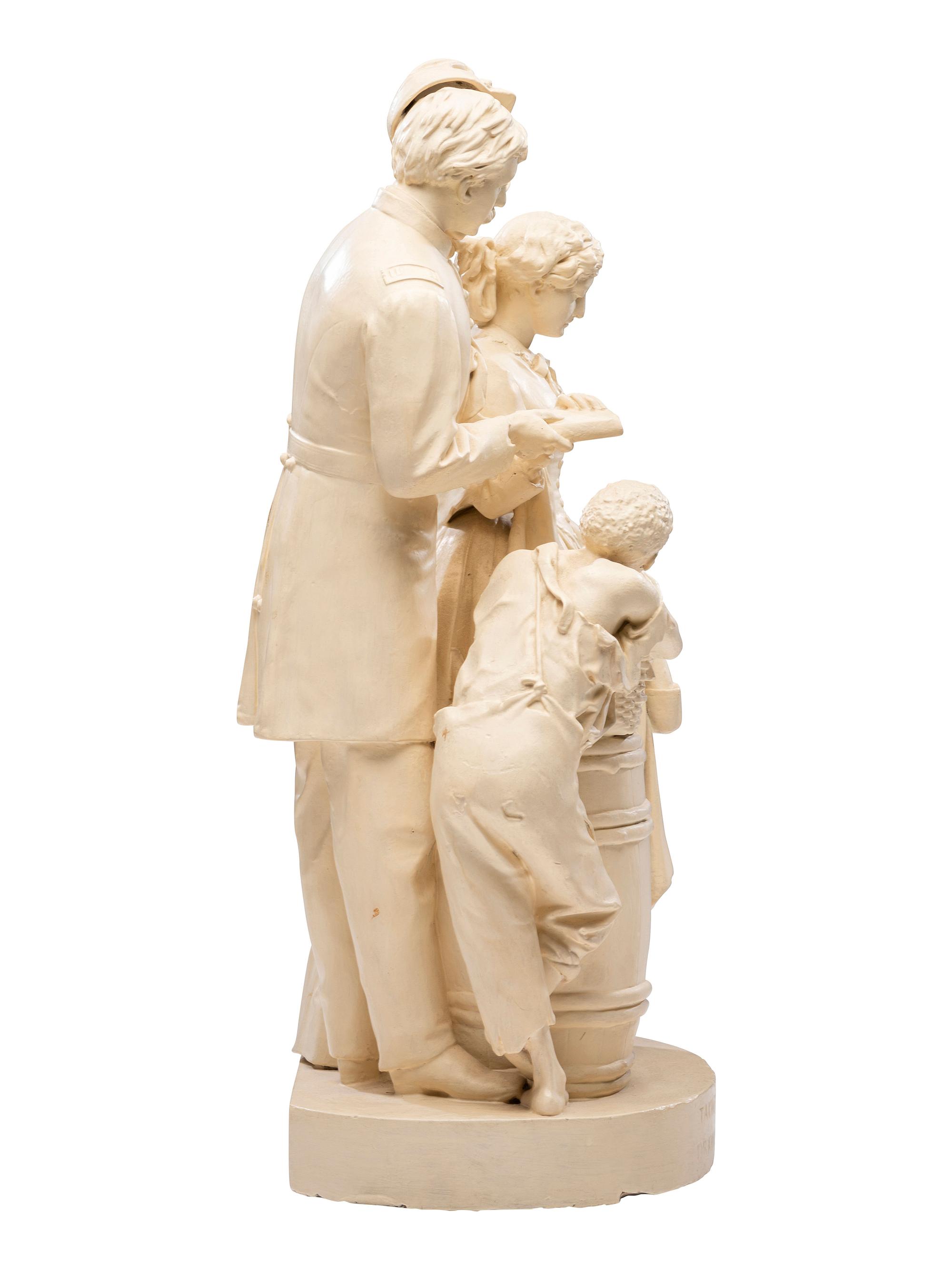 ROGERS, John (1829-1904), sculptor. Taking the Oath and Drawing Rations. 1866.