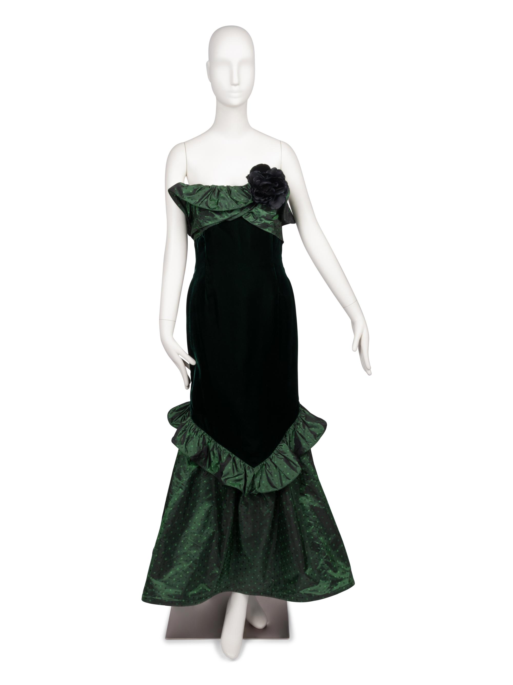 Nina Ricci Evening Dress with Stole, 1988