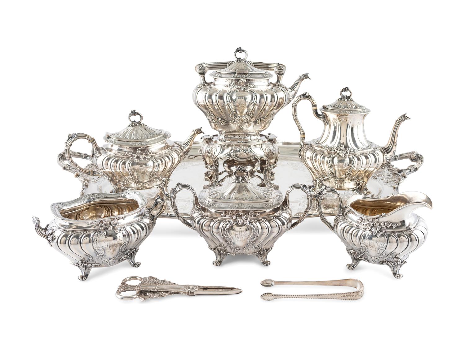 An American Silver Eight-Piece Tea and Coffee Service