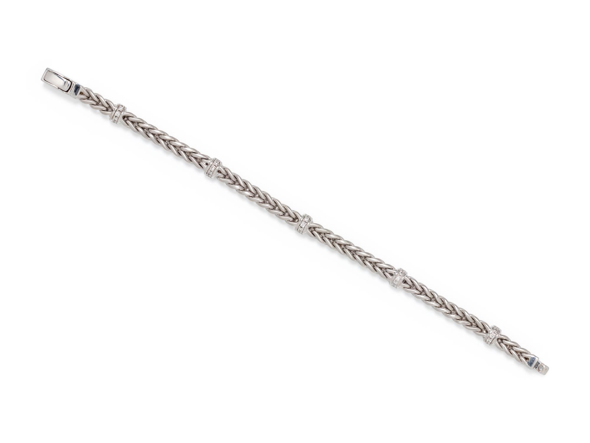 WHITE GOLD AND DIAMOND BRACELET