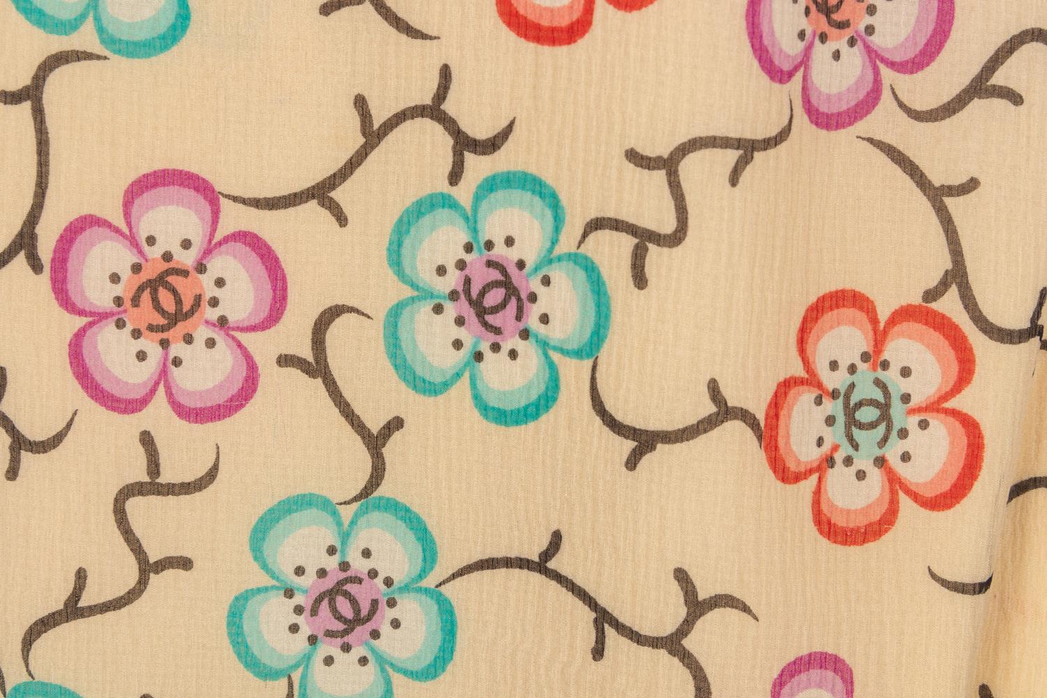 Chanel Floral Silk Ensemble