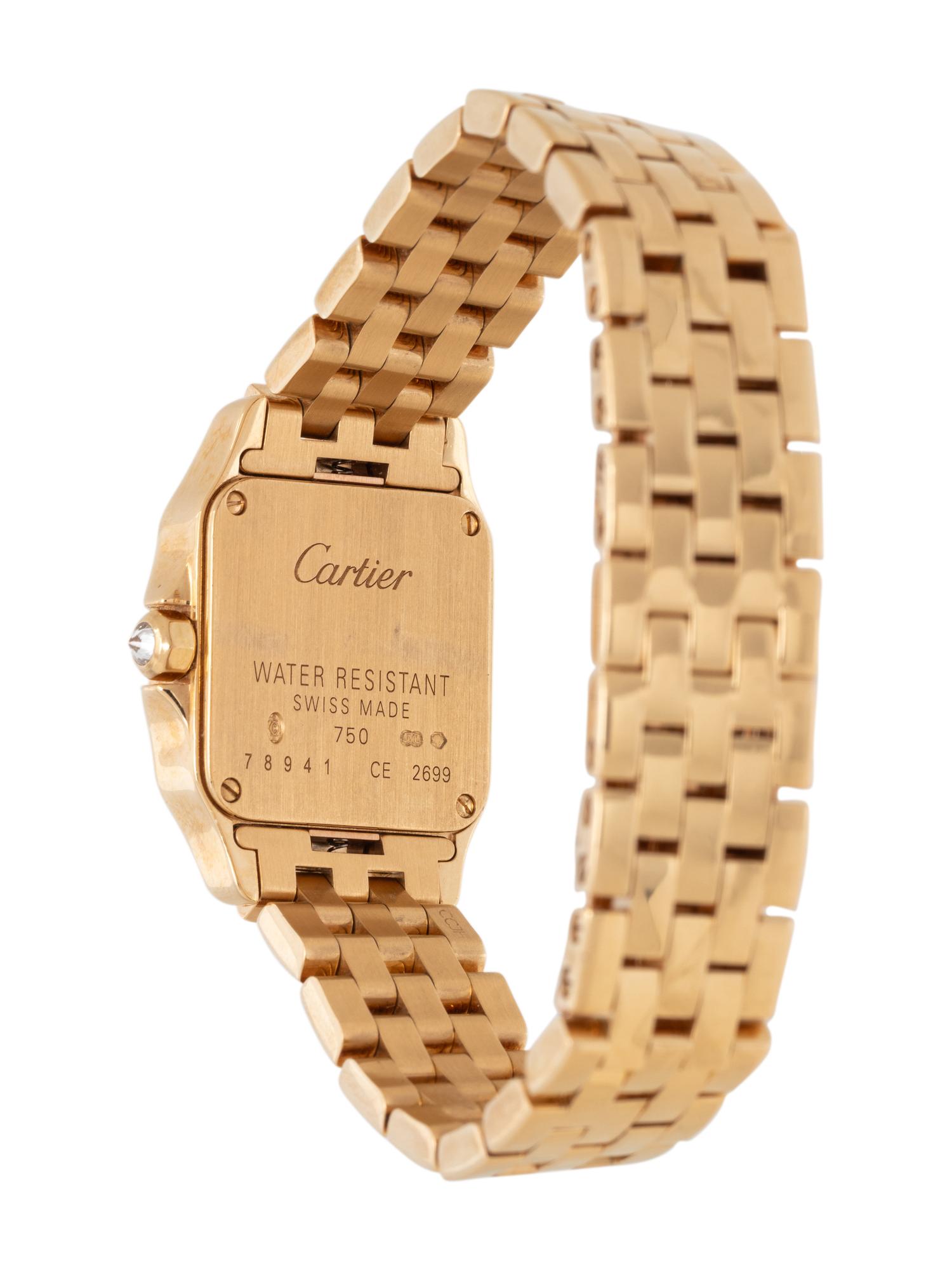 CARTIER, REF. 2699 18K YELLOW GOLD AND DIAMOND 'SANTOS DEMOISELLE' WATCH