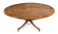 A George III Mahogany Breakfast Table Height 28 x width 64 1/4 x depth 46 inches. — 19TH CENTURY