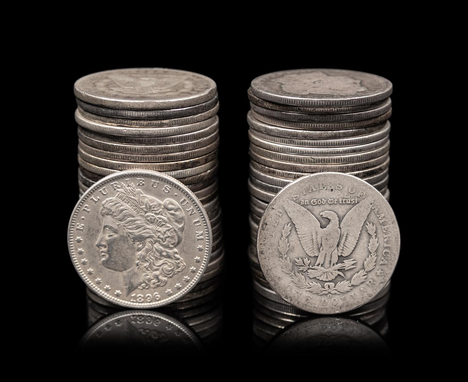 Fifty Morgan $1 Coins