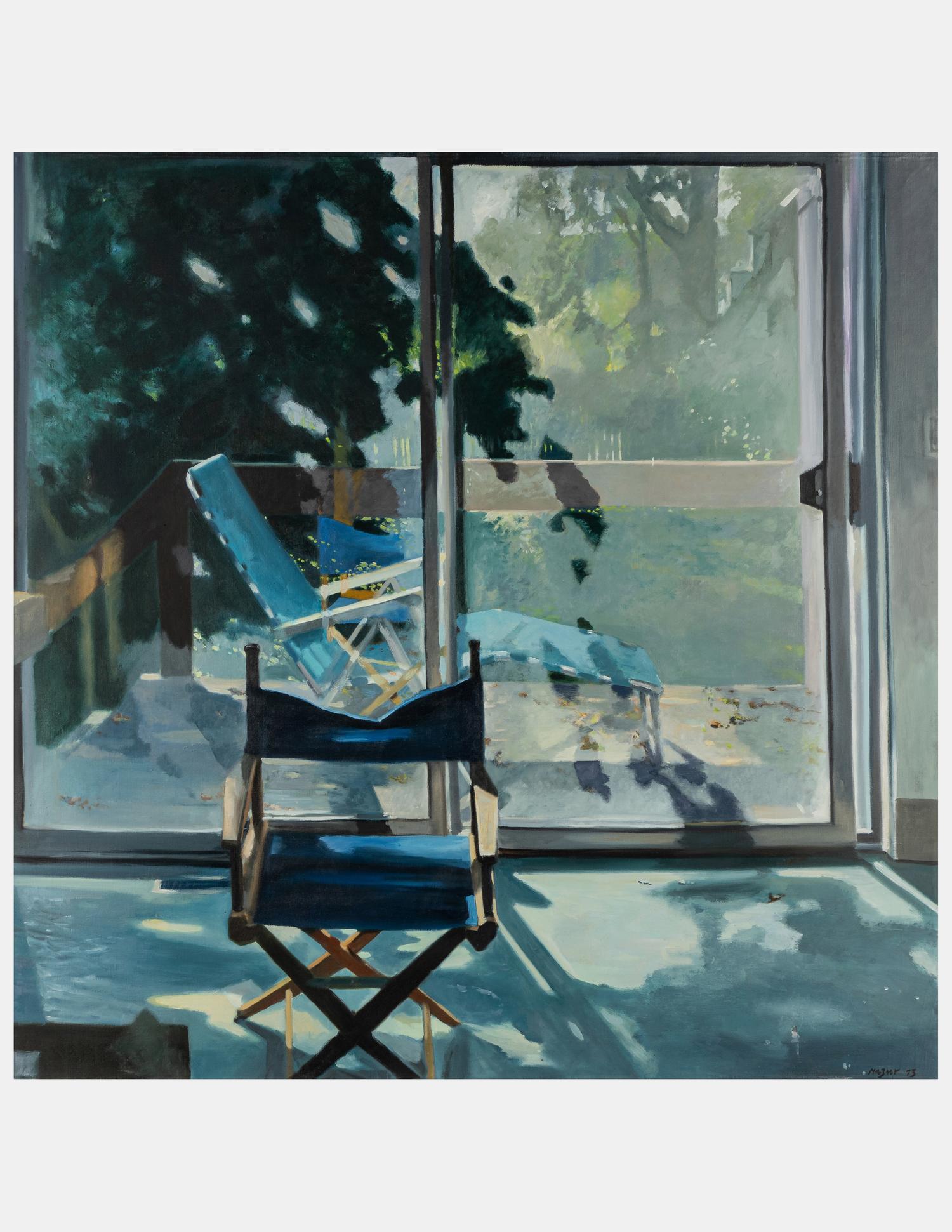 Large Summer Window, Blue Chair , 1973