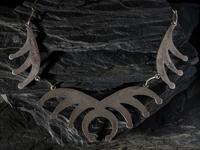 Navajo Sandcast Silver Necklace