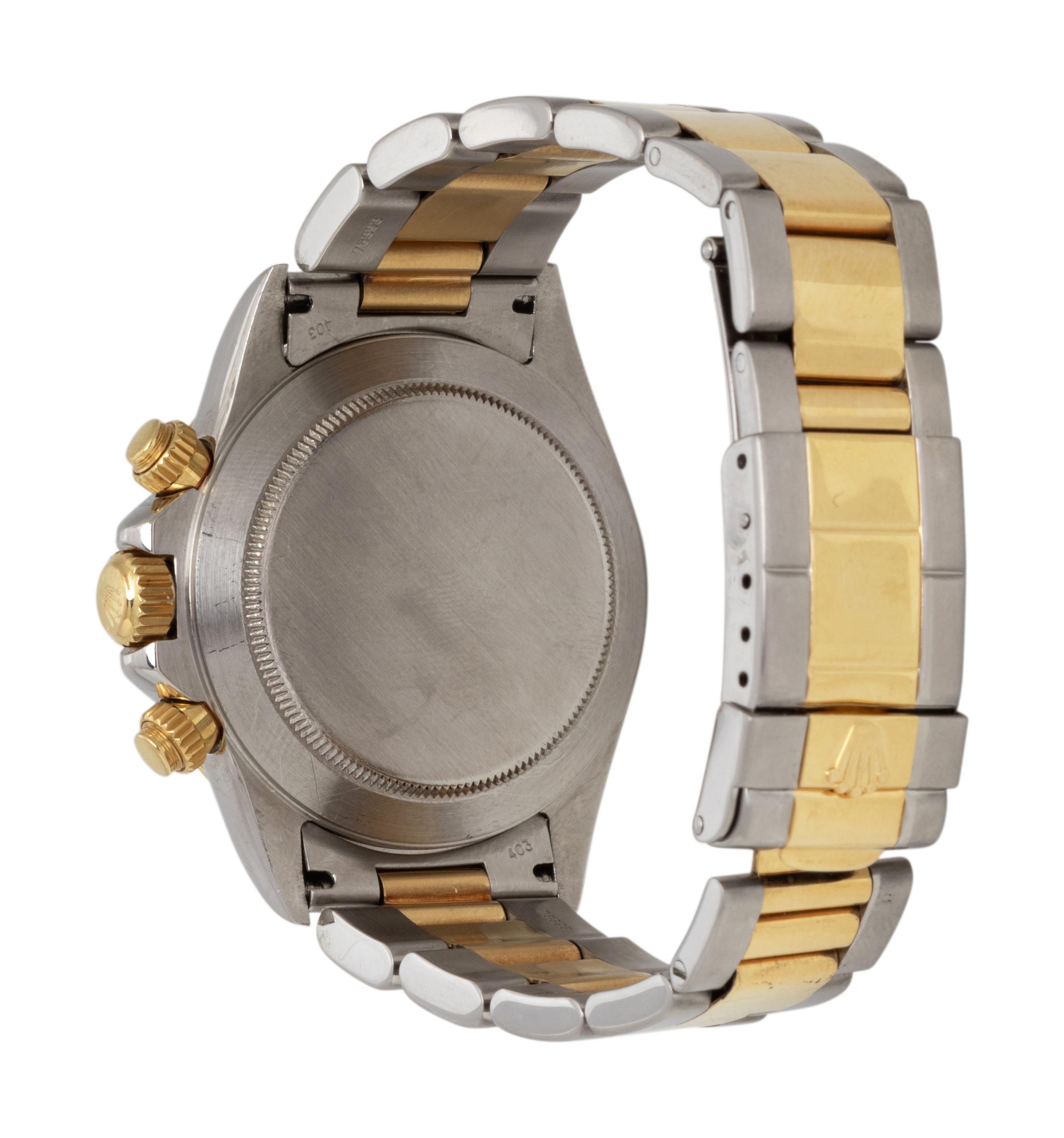 ROLEX, REF. 16523 18K YELLOW GOLD AND STAINLESS STEEL 'OYSTER PERPETUAL COSMOGRAPH DAYTONA' WATCH