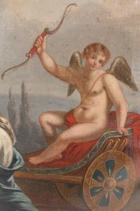 A French Giltwood Trumeau Mirror
