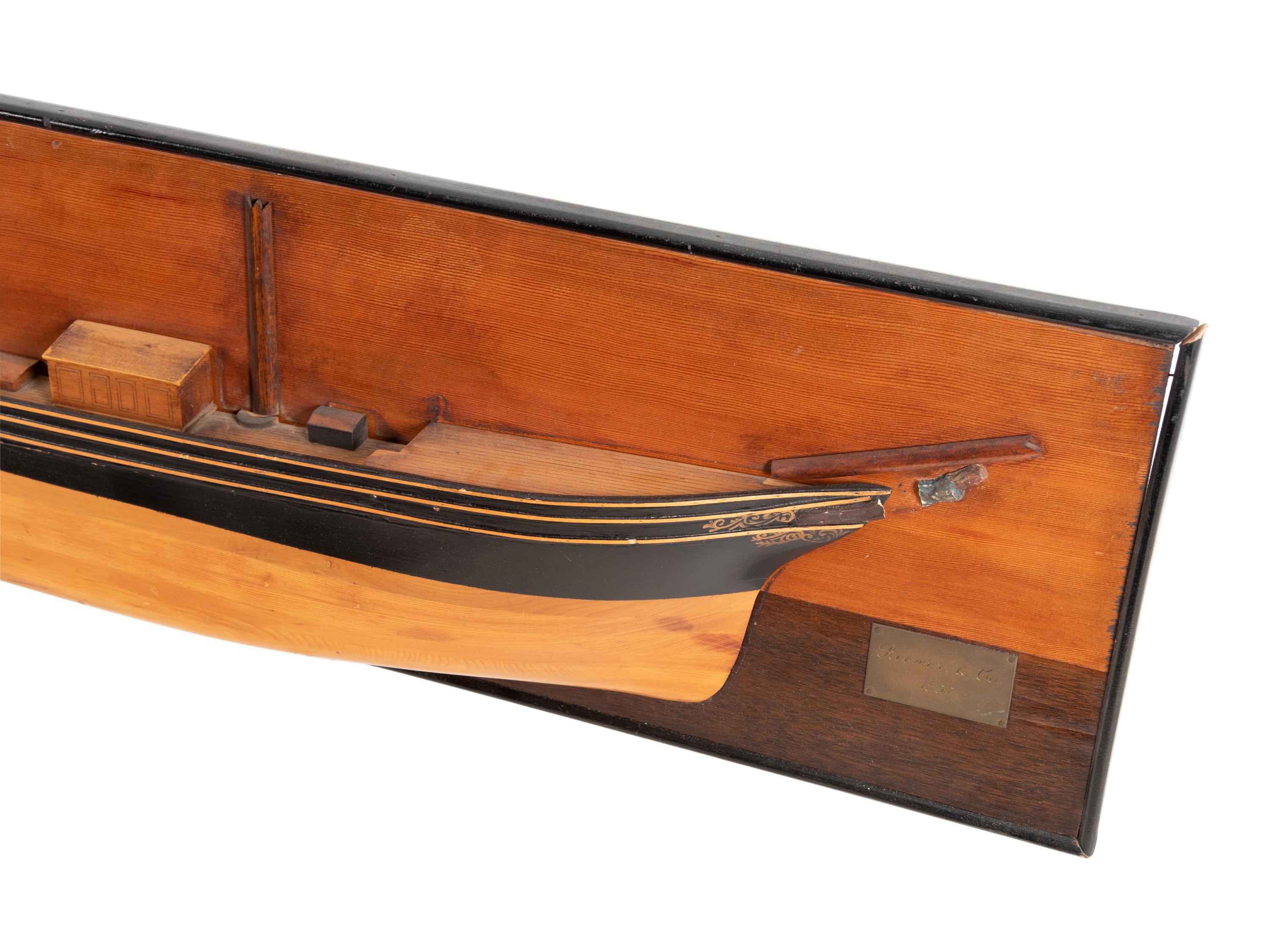 A Half Hull Model of a Boat