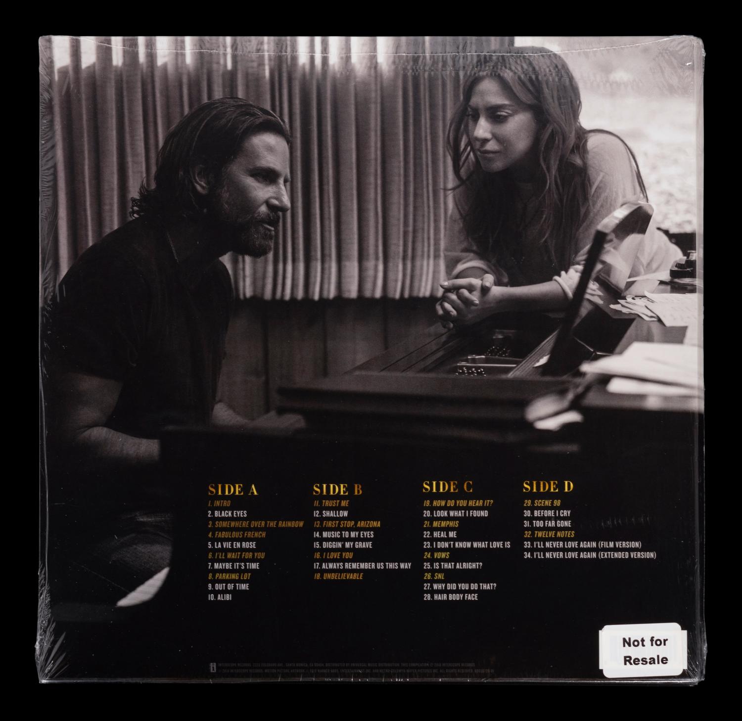 (Film Memorabilia) A group of 3 pieces of memorabilia from A Star Is Born. Metro-Goldwyn-Mayer, 2018; comprising: