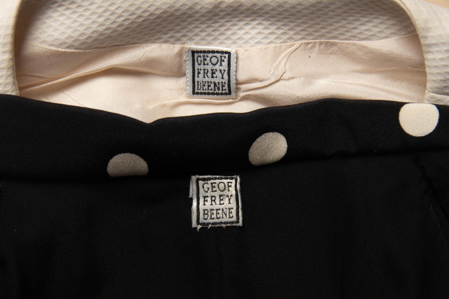 Two Black and White Geoffrey Beene Dresses