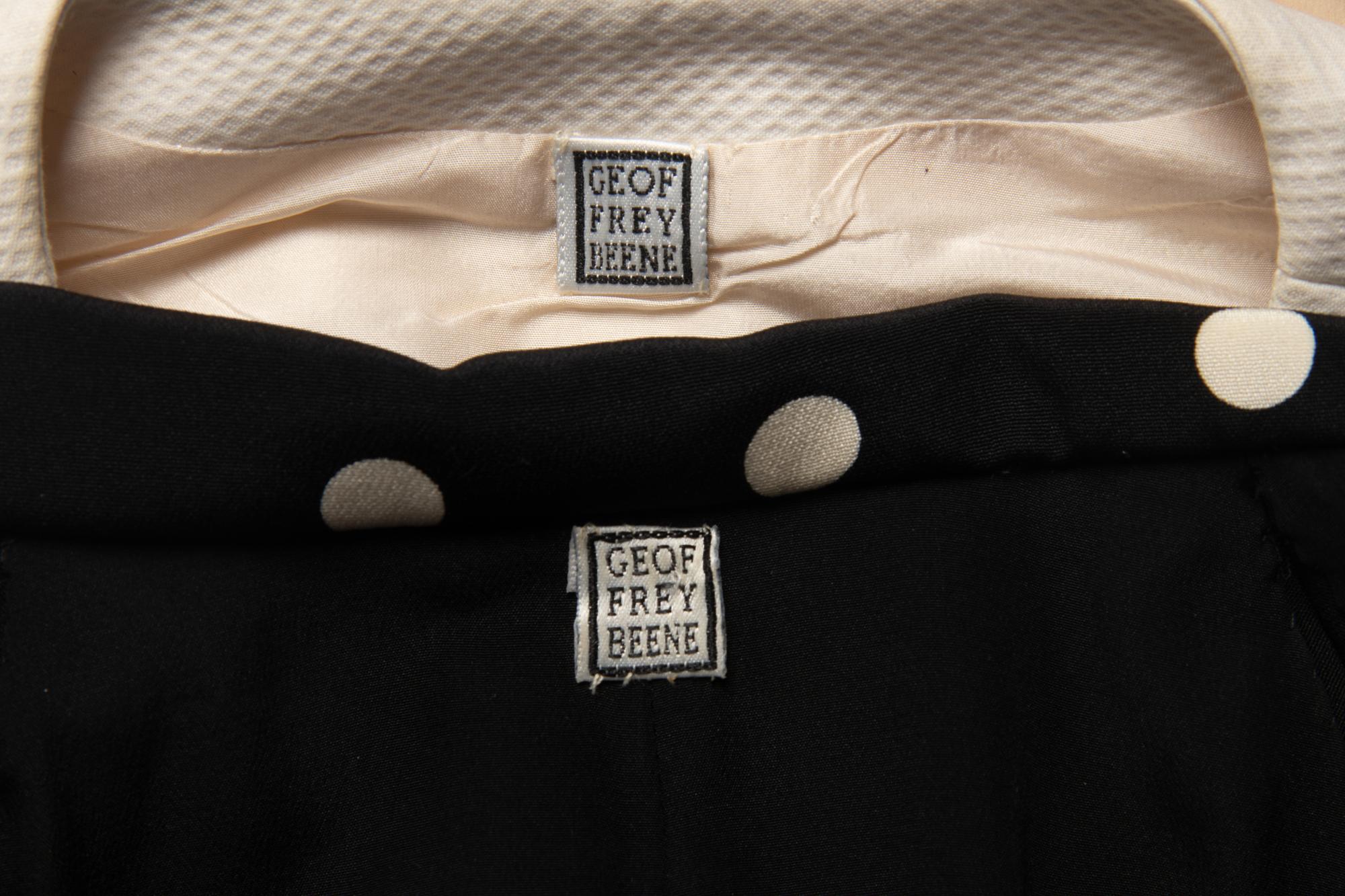 Two Black and White Geoffrey Beene Dresses