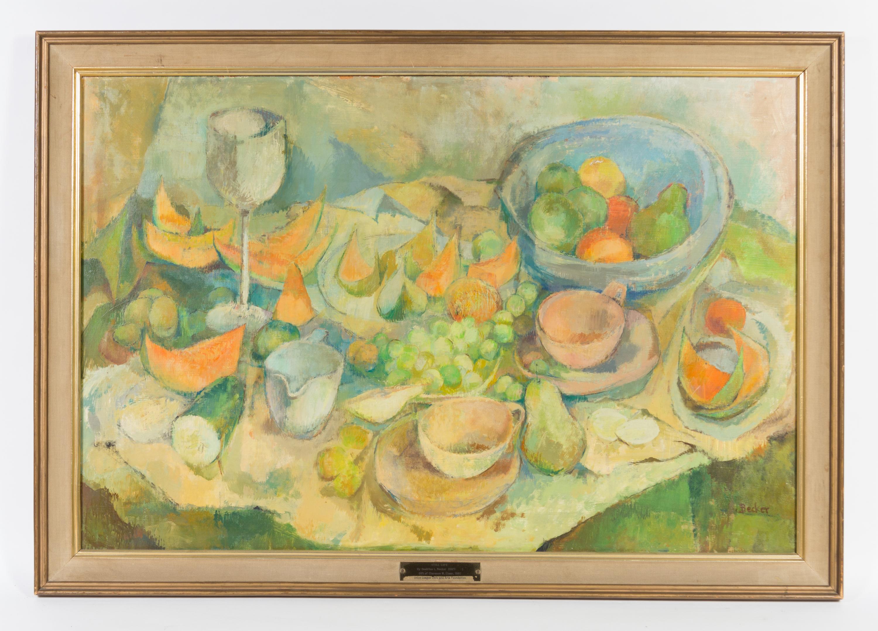 Beatrice L. Becker, (American, b. 1927), Still Life