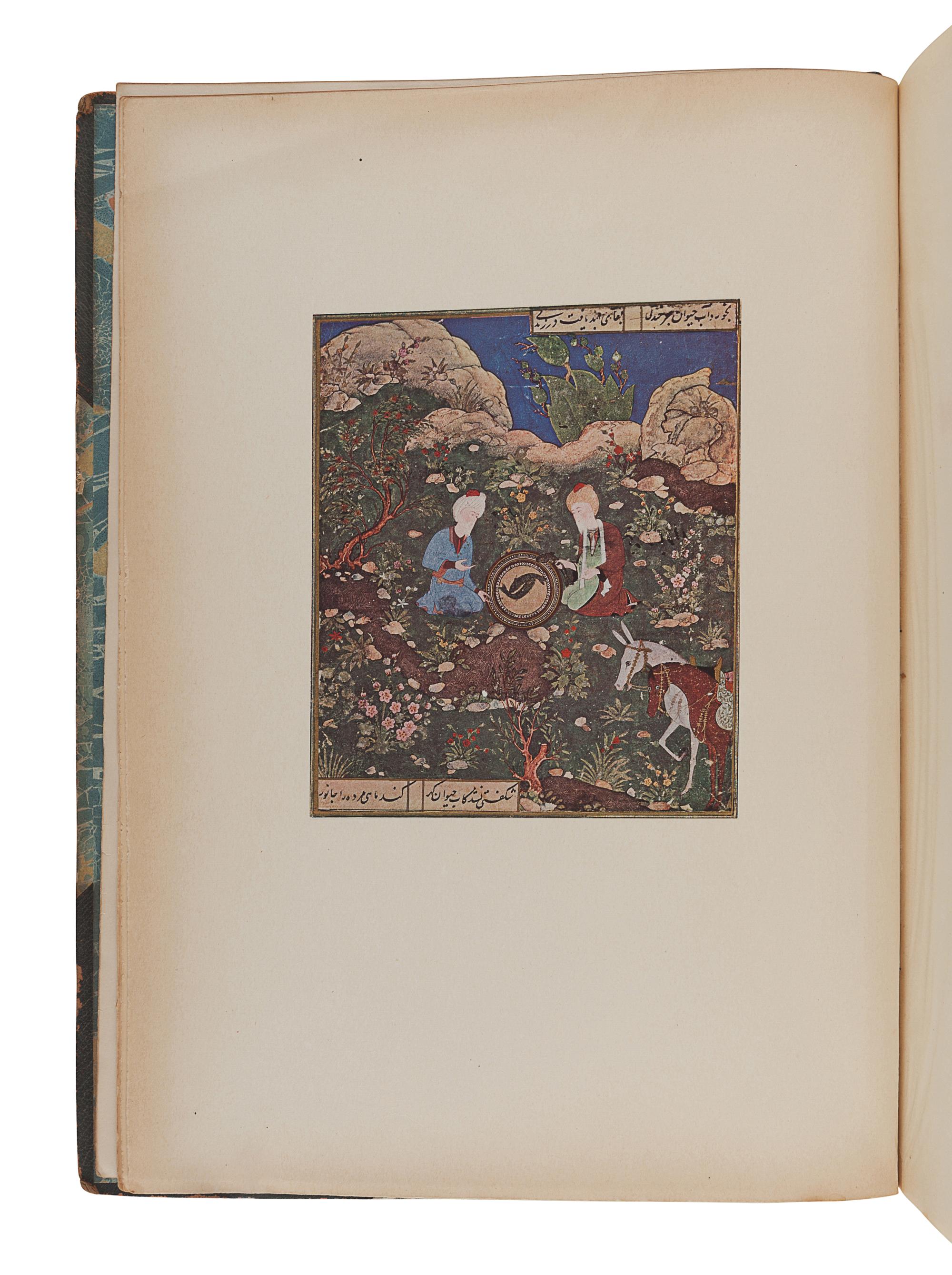 [MIDDLE EASTERN ART]. SAKISIAN, Arménag Bey (1875-1949). La Miniature Persane du XIIe au XVIIe Siècle. Paris and Brussels: Les Editions G. Van Oest, 1929.