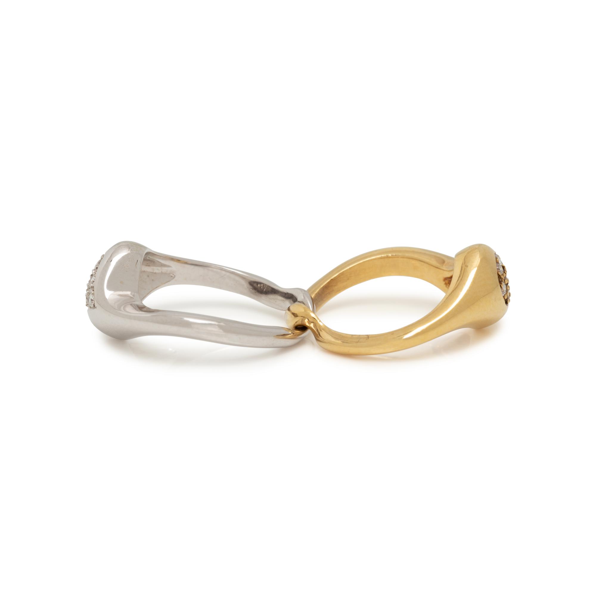 BICOLOR GOLD AND DIAMOND RING