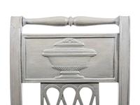 A Directoire Grey-Painted Chauffeuse