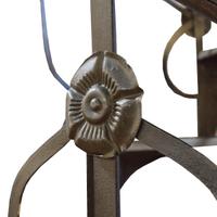 An Art Nouveau Iron Staircase 63" W x 63" D x 137" H — Italy, Circa 1910