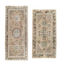 A Khotan Wool Rug and Another Rug