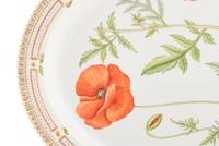 Two Royal Copenhagen Flora Danica Porcelain Platters