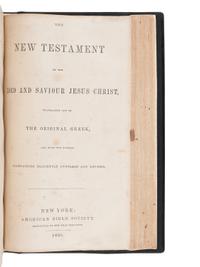 [BIBLES - AMERICAN BIBLE SOCIETY]. A group of 4 Bibles, comprising: