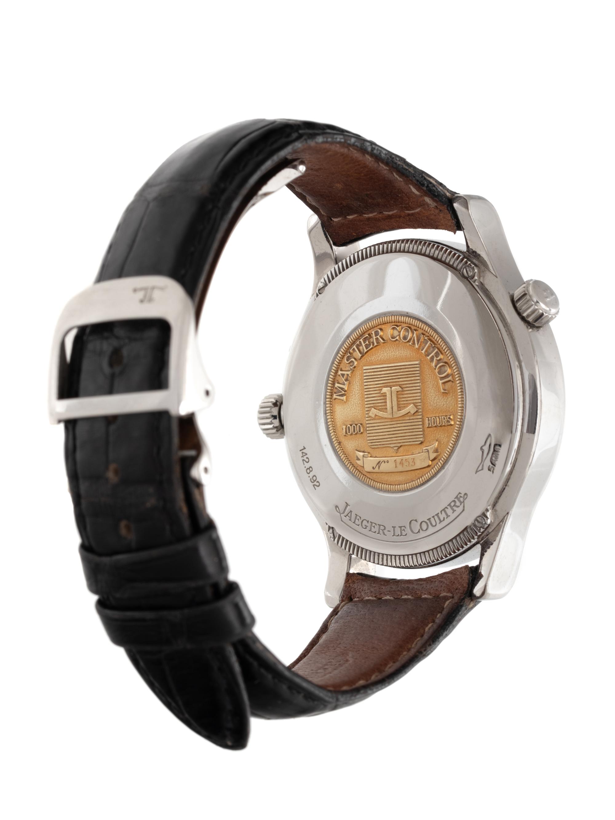 JAEGER-LeCOULTRE, STAINLESS STEEL REF. 142.8.92 'MASTER CONTROL' WORLD TIME WRISTWATCH