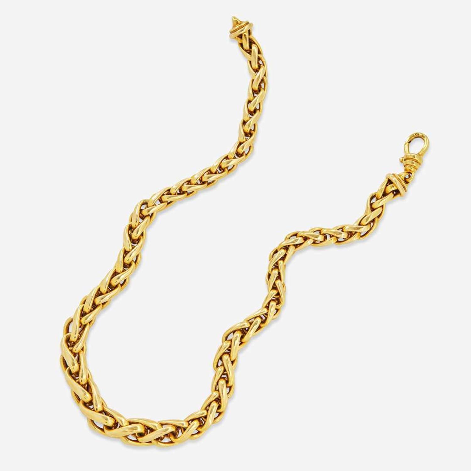 A 14K Yellow Gold Necklace