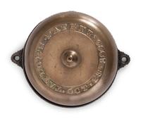 A Brass and Cast Iron Hand-Crank Door Bell