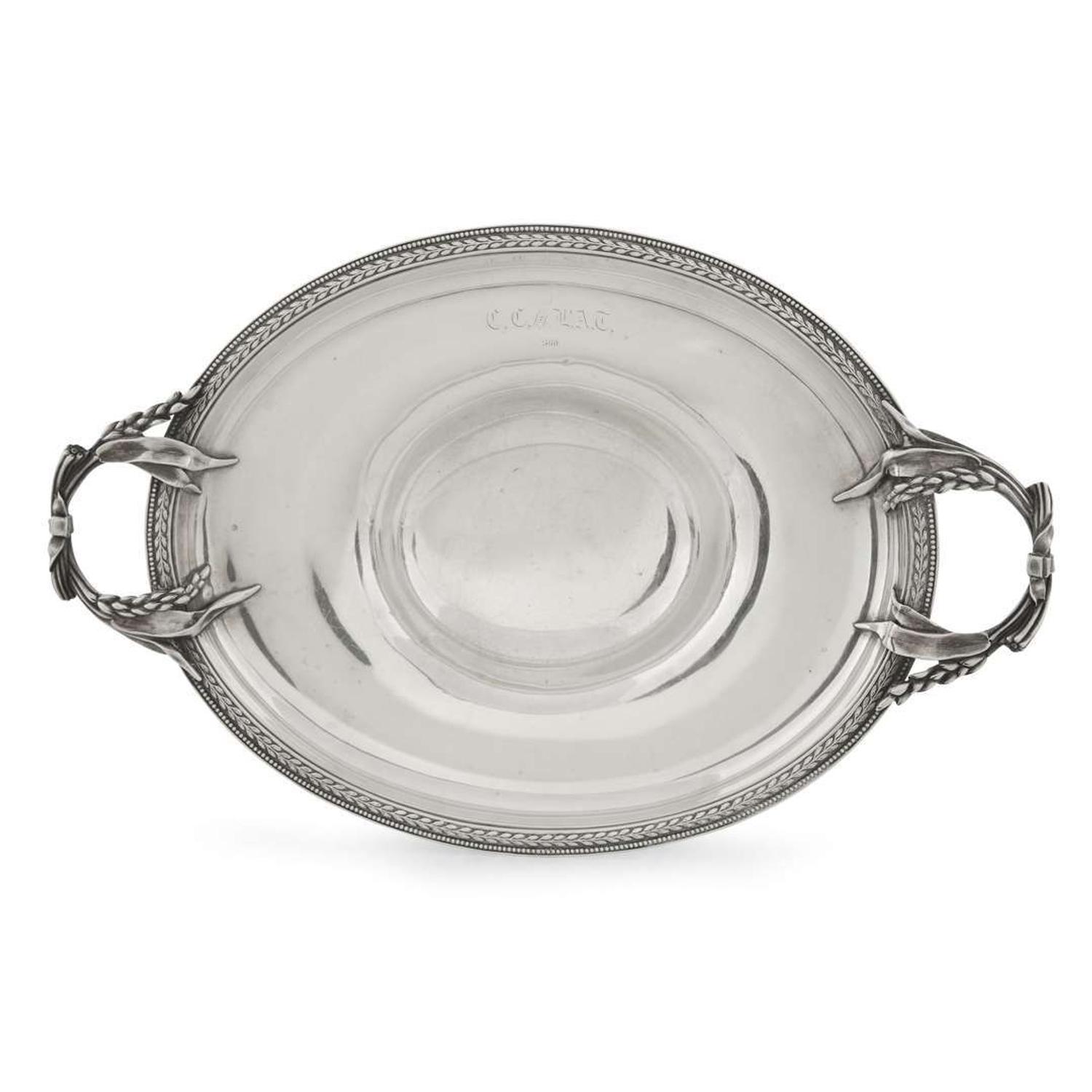 Neoclassical sterling silver compote J. C. Moore & Son for Tiffany & Co., New York, NY, circa 1860