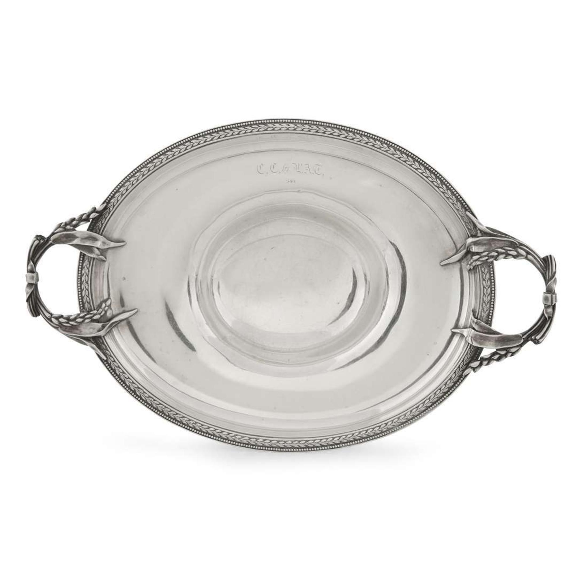 Neoclassical sterling silver compote J. C. Moore & Son for Tiffany & Co., New York, NY, circa 1860