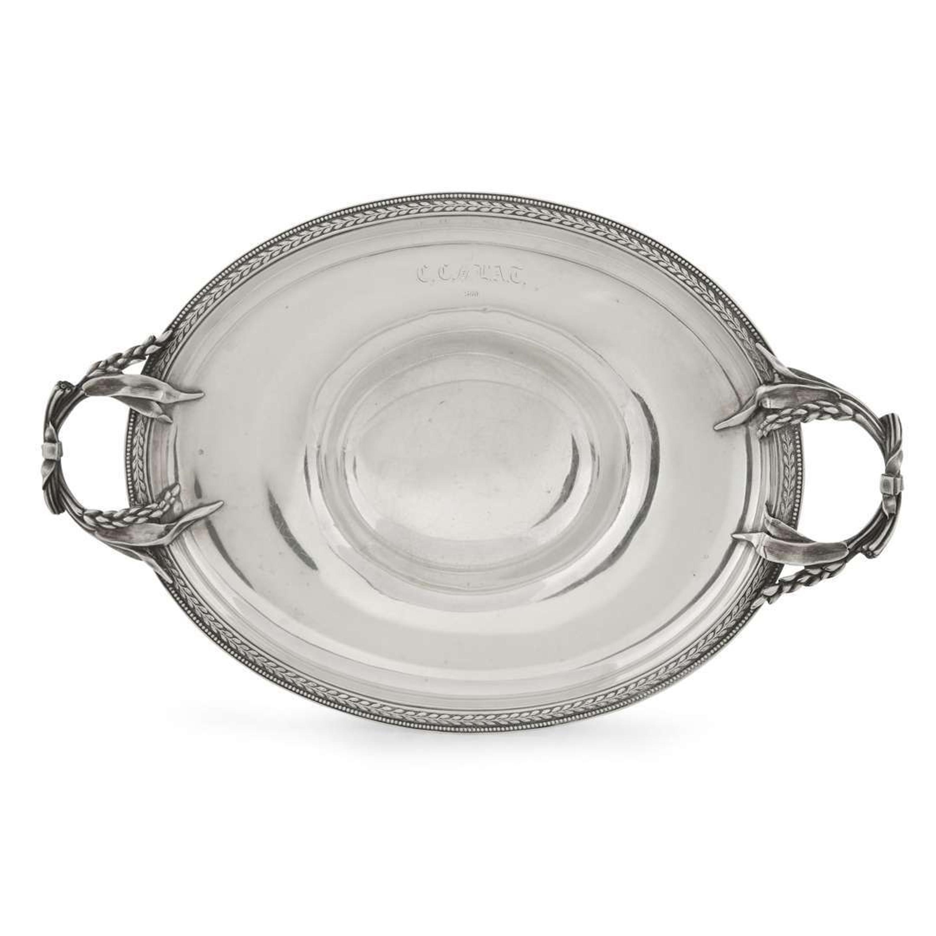 Neoclassical sterling silver compote J. C. Moore & Son for Tiffany & Co., New York, NY, circa 1860